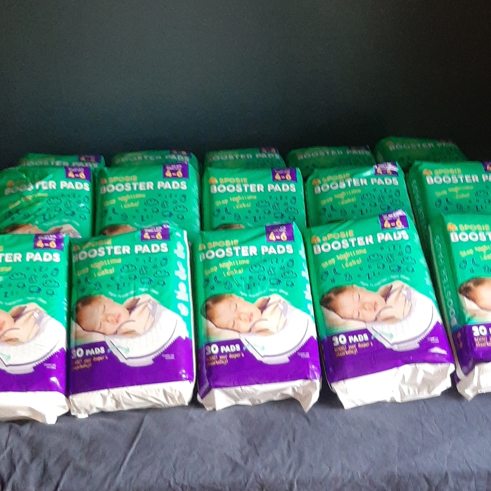 Sposie booster pads size 4 to 6
